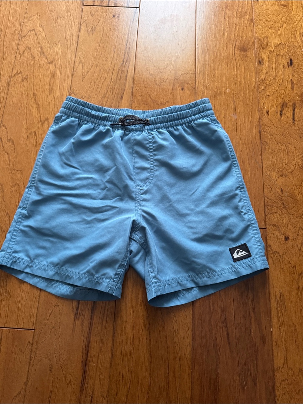 Youth Quiksilver Swim Trunks Light Blue Size 8